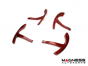 Alfa Romeo Stelvio Paddle Shifter Covers - Carbon Fiber - Red Candy Alfa Romeo Stelvio Paddle Shifter Covers - Carbon Fiber - Red Candy